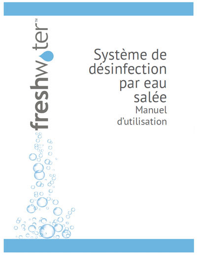 Manuel Freshwater système de désinfection par eau salée