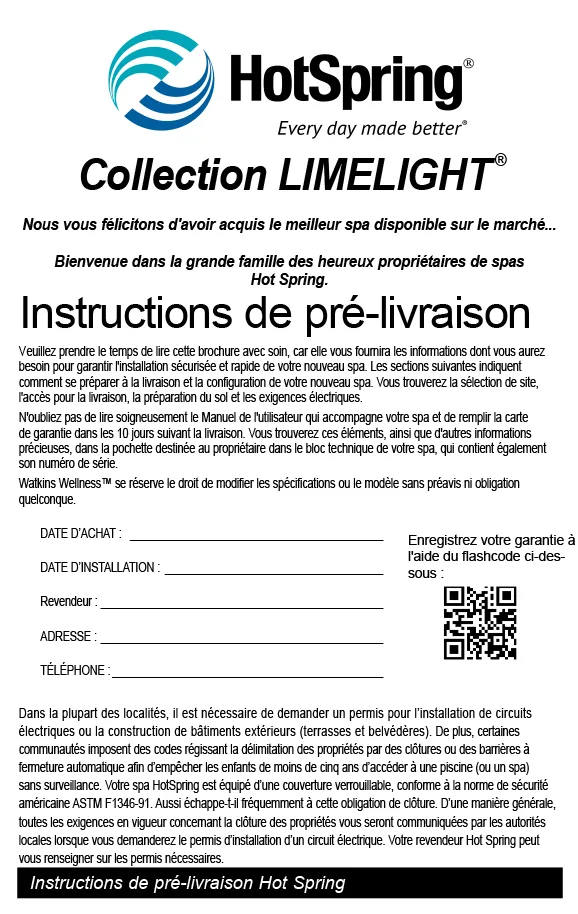 pre delivrery limelight